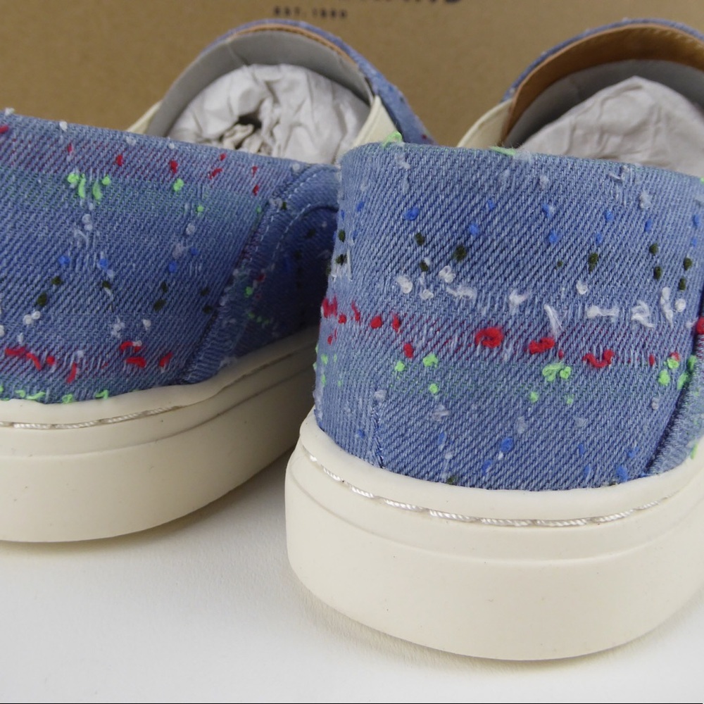 Lucky Brand Lailom Slip On Denim Blue Sneakers NIB - Picture 3 of 7